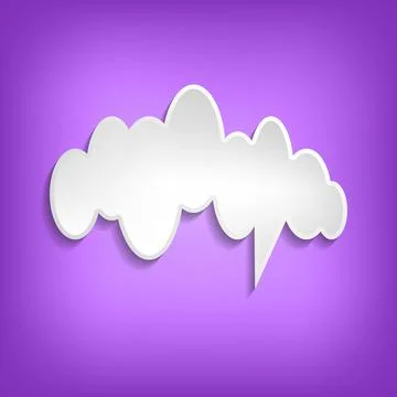 Vector comic speech bubble on color background. Isolated colorful banner, empty 스톡 일러스트