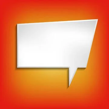 Vector comic speech bubble on color background. Isolated colorful banner, empty 스톡 일러스트