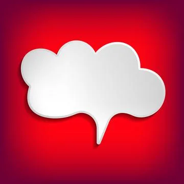 Vector comic speech bubble on color background. Isolated colorful banner, empty 스톡 일러스트