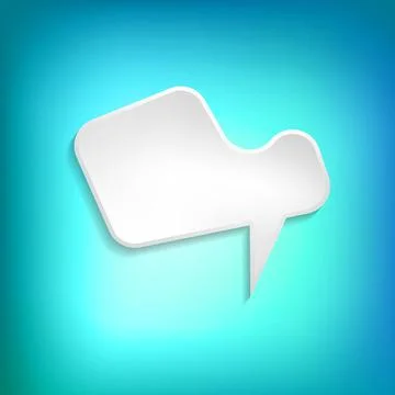 Vector comic speech bubble on color background. Isolated colorful banner, empty Stockillustratie