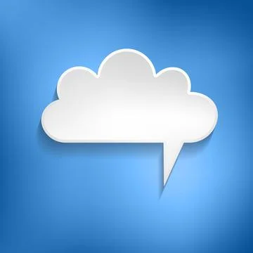 Vector comic speech bubble on color background. Isolated colorful banner, empty Stock Illustration