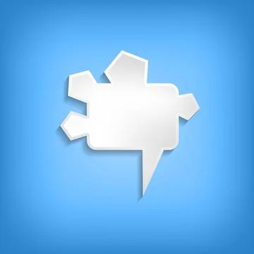 Vector comic speech bubble on color background. Isolated colorful banner, empty 스톡 일러스트