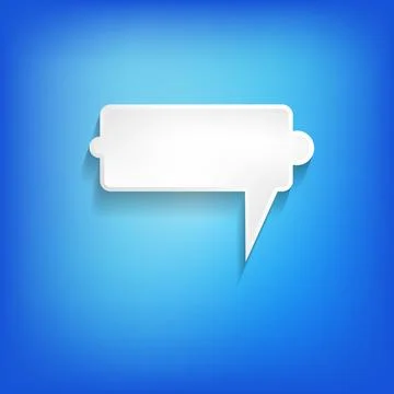 Vector comic speech bubble on color background. Isolated colorful banner, empty 스톡 일러스트
