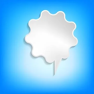 Vector comic speech bubble on color background. Isolated colorful banner, empty 스톡 일러스트