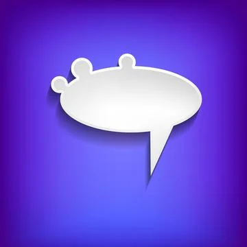 Vector comic speech bubble on color background. Isolated colorful banner, empty イラスト素材