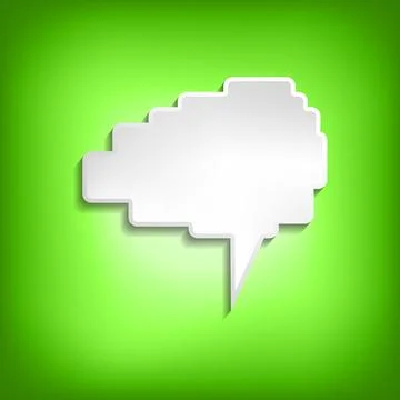 Vector comic speech bubble on color background. Isolated colorful banner, empty 스톡 일러스트