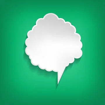 Vector comic speech bubble on color background. Isolated colorful banner, empty 스톡 일러스트