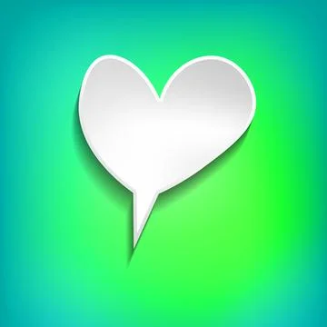Vector comic speech bubble on color background. Isolated colorful banner, empty Illustrazione stock