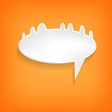 Vector comic speech bubble on color background. Isolated colorful banner, empty 스톡 일러스트