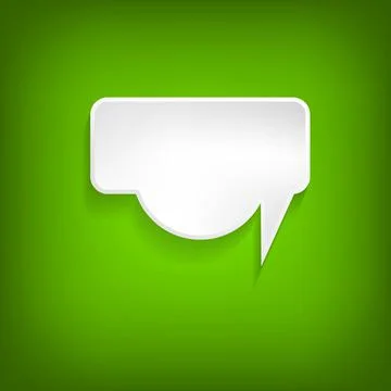 Vector comic speech bubble on color background. Isolated colorful banner, empty 스톡 일러스트