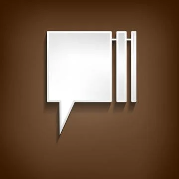 Vector comic speech bubble on color background. Isolated colorful banner, empty 스톡 일러스트