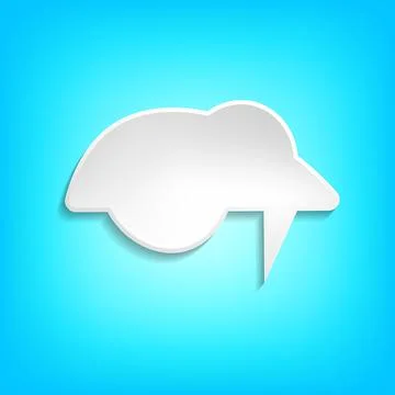 Vector comic speech bubble on color background. Isolated colorful banner, empty Illustrazione stock