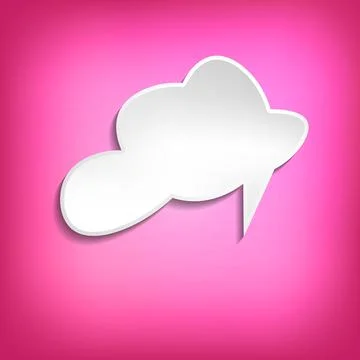 Vector comic speech bubble on color background. Isolated colorful banner, empty 스톡 일러스트