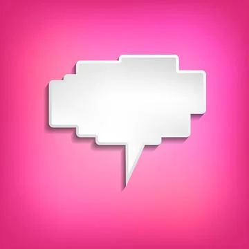Vector comic speech bubble on color background. Isolated colorful banner, empty 스톡 일러스트