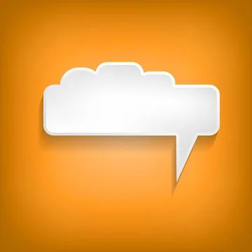 Vector comic speech bubble on color background. Isolated colorful banner, empty 스톡 일러스트
