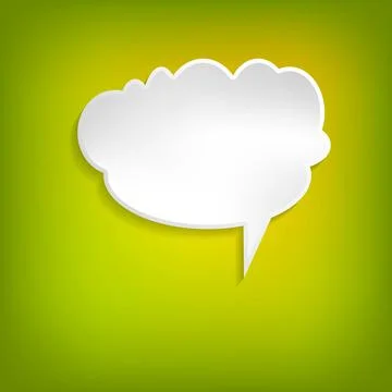 Vector comic speech bubble on color background. Isolated colorful banner, empty 스톡 일러스트