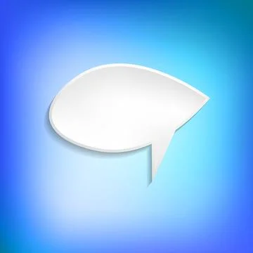 Vector comic speech bubble on color background. Isolated colorful banner, empty Stock Illustration