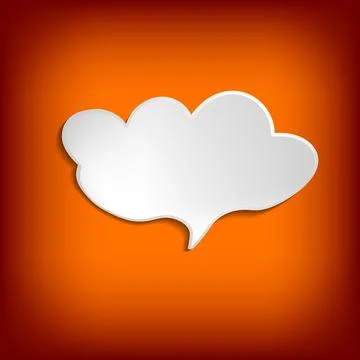 Vector comic speech bubble on color background. Isolated colorful banner, empty 스톡 일러스트