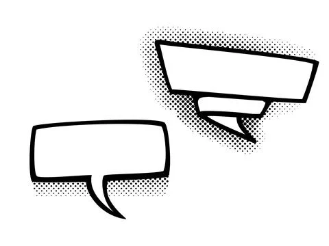 Vector comic speech bubbles set explosion comic set イラスト素材