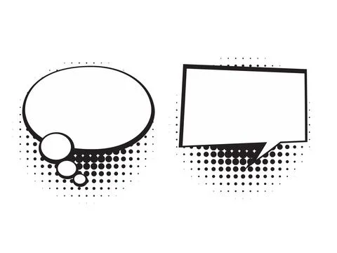 Vector comic speech bubbles set explosion comic set Stock Illustration