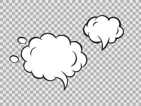 Vector comic speech bubbles set explosion comic set Illustrazione stock