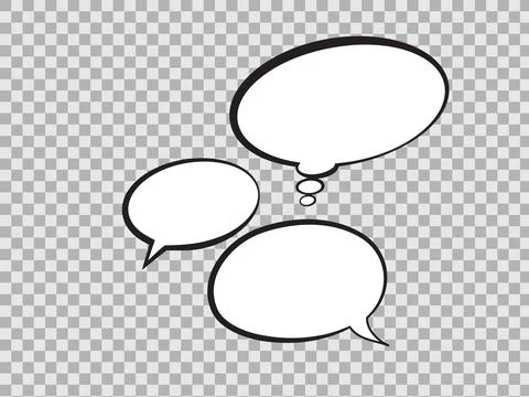 Vector comic speech bubbles set explosion comic seteb Illustrazione stock