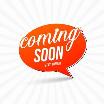 Vector coming soon premium quality design Stock Illustration