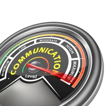 Vector communication conceptual meter indicator Stock Illustration