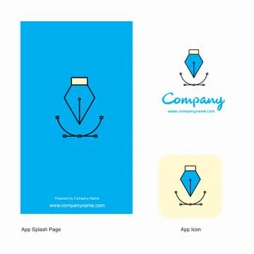 Vector  Company Logo App Icon and Splash Page Design. Creative Business App D Stock Illustration