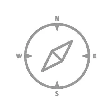 Vector compass flat icon Stock Illustration