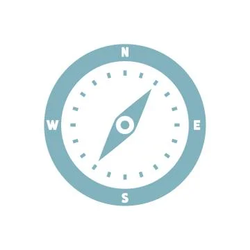 Vector compass flat icon 스톡 일러스트