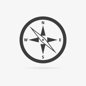 Vector compass icon Stock Illustration