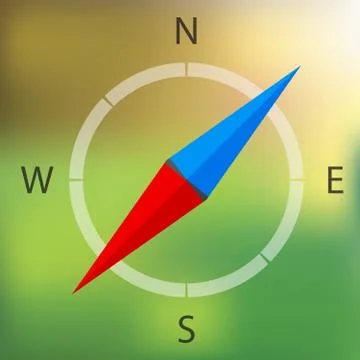 Vector compass icon Stock Illustration