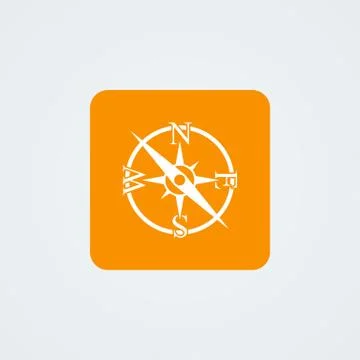 Vector compass icon. Stock Illustration