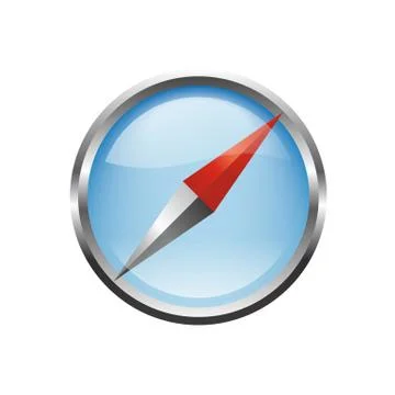 Vector compass icon Stock Illustration