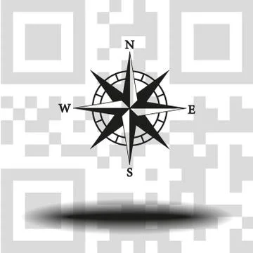 Vector compass icon Stock Illustration
