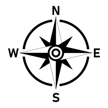 Vector compass icon Stock Illustration