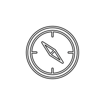 Vector compass icon - navigation symbol Stock Illustration