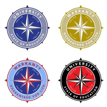 Vector compass icon set Иллюстрация