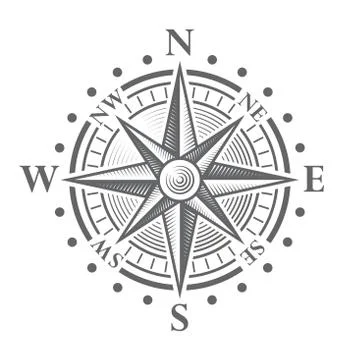 Vector Compass Rose Stock Illustration