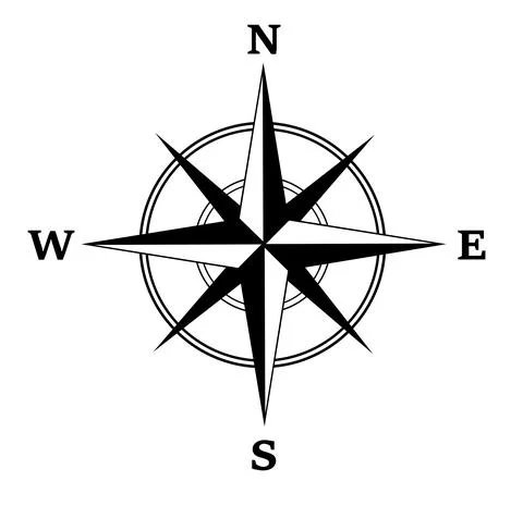Vector Compass Rose Stock Illustration
