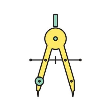 Vector compasses icon. Eps10 Stock Illustration