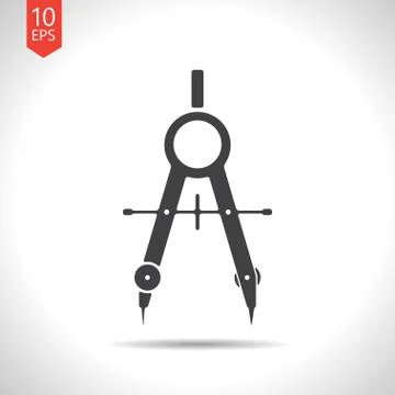 Vector compasses icon. Eps10 Stock Illustration