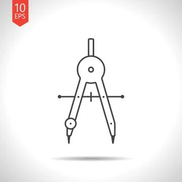 Vector compasses icon Stock Illustration