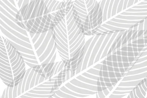 Vector composition of green alpha transparent stylized leaves on a white back Stock Illustration