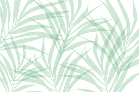 Vector composition of green alpha transparent stylized leaves on a white back Stock Illustration