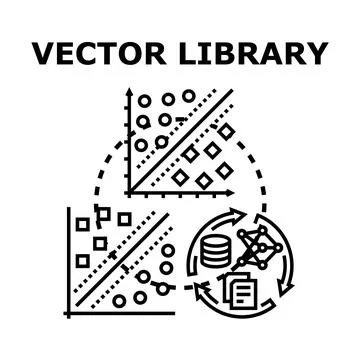 Vector computing library for data analysis and machine learning Stock Illustration
