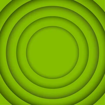 Vector Concentric Circle Greenery Background. Stock Illustration