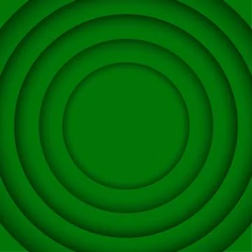 Vector Concentric Green 6 Circle. Background. 库存插图