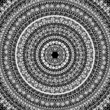 Vector  concentric mandala Stock Illustration